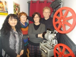 Adroite Anne Weil et Philippe Kotlarski, en compagnie de Joëlle Margoux et d'Annie Delavaux, présidente de l'assocition Eden Palace.