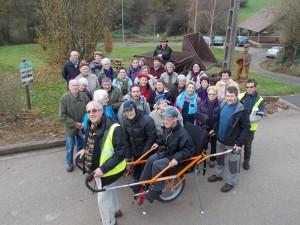 Ici, sur les sentiers de randonnée, nouvellement fléchés sur la commune de Sacièrges-St-Martin.