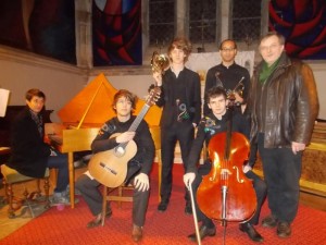 Les musiciens de Diaphora en compagnie de Cyril Huvé.