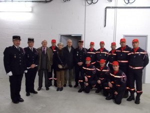 Juste après la remise des fourragères et des galons.